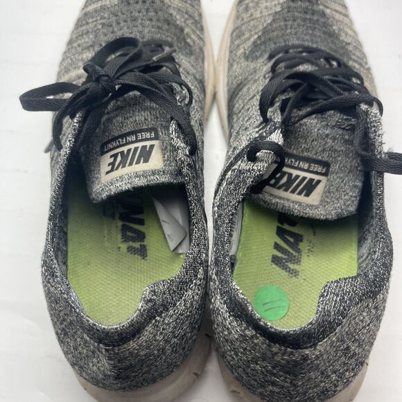 NIKE FREE RN FLYKNIT SNEAKERS/SHOES SZ 11 831069-100 OREO BLACK/WHITE - Picture 12 of 14